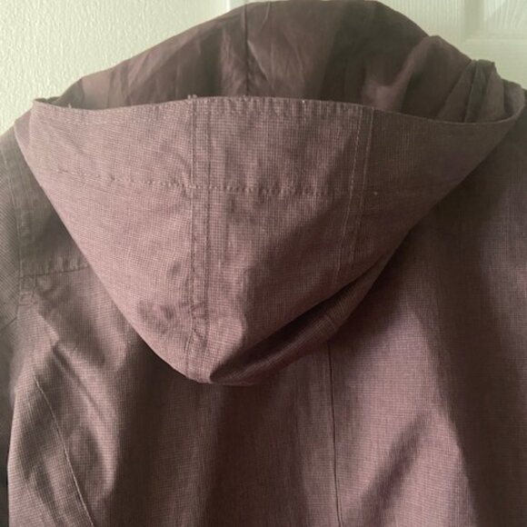 Eddie Bauer weatherproof rain jacket men's or women's size L large in mauve - Picture 7 of 9